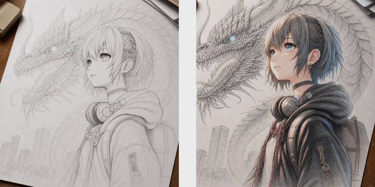 Proceso Dibujo Color
